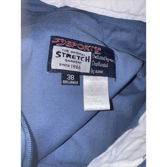 Sporting Original Shorts Cargo Blue Size 38 Short Inseam Stretch - Picture 4 of 4